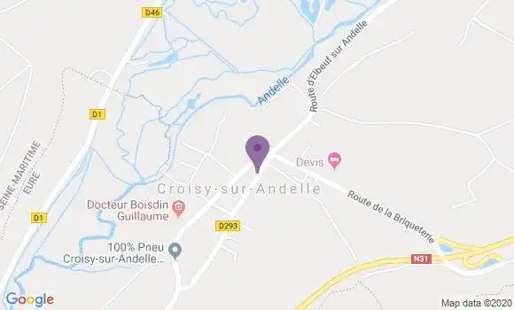 Localisation Croisy sur Andelle Ap - 76780