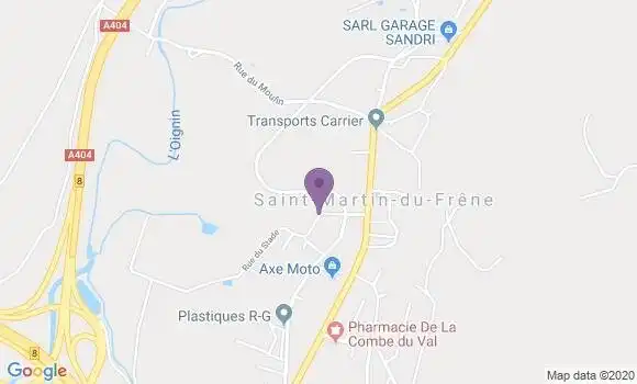 Localisation Saint Martin du Fresne Bp - 01430