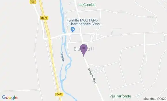 Localisation Gye sur Seine Bp - 10250