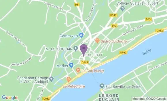 Localisation Duclair - 76480