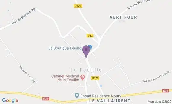Localisation La Feuillie Bp - 76220