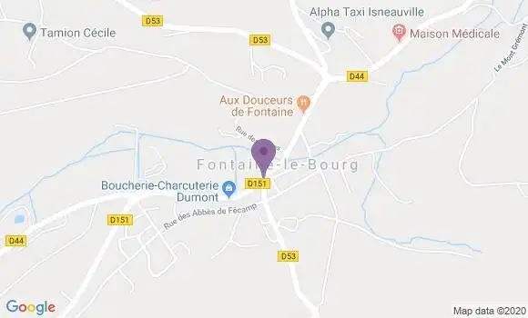 Localisation Fontaine le Bourg Bp - 76690
