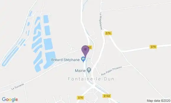 Localisation Fontaine le Dun Bp - 76740