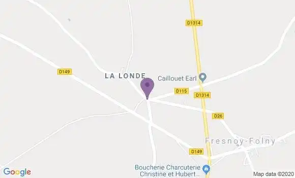Localisation Fresnoy Folny Ap - 76660