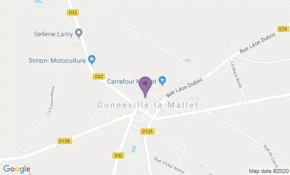 Localisation Gonneville la Mallet Bp - 76280