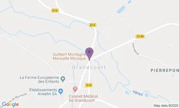 Localisation Grandcourt Ap - 76660