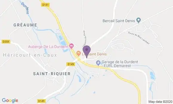 Localisation Hericourt En Caux Ap - 76560