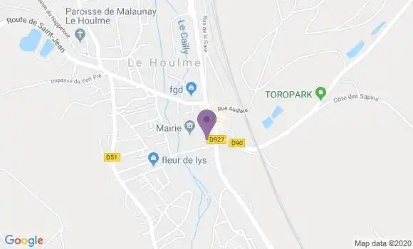 Localisation Le Houlme Bp - 76770