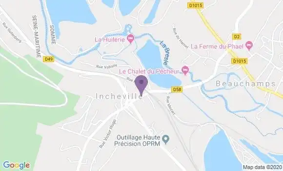 Localisation Incheville Bp - 76117
