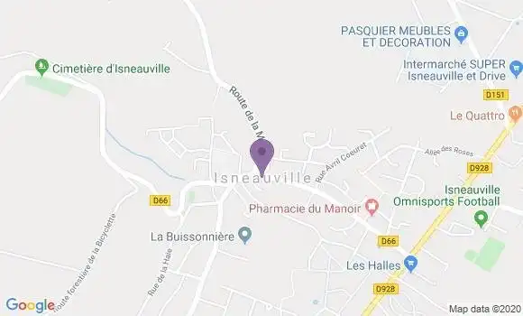 Localisation Isneauville Bp - 76230