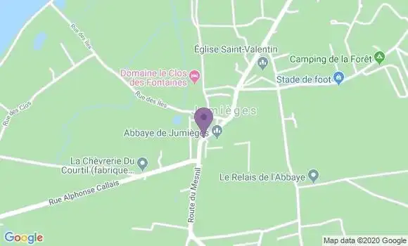 Localisation Jumieges Bp - 76480