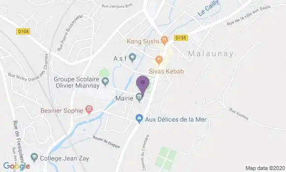 Localisation Malaunay - 76770