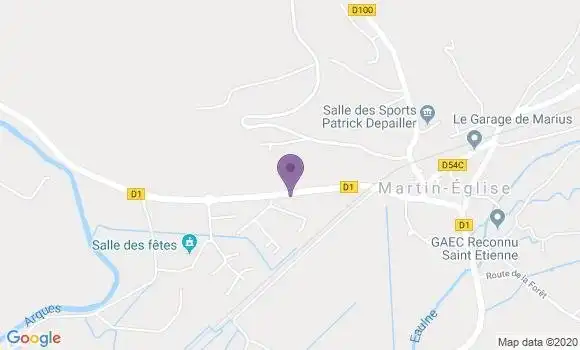Localisation Martin Eglise Bp - 76370
