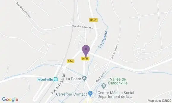 Localisation Montville - 76710