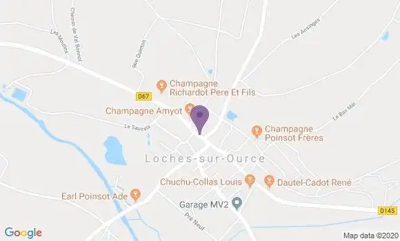 Localisation Loches sur Ource Ap - 10110