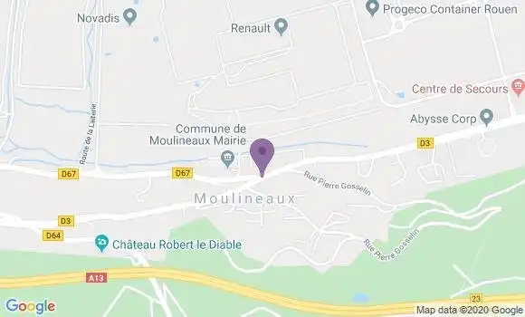 Localisation Moulineaux Ap - 76530