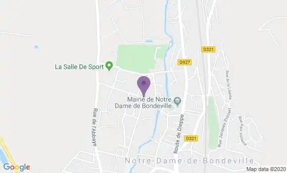 Localisation Notre Dame de Bondeville Bp - 76960
