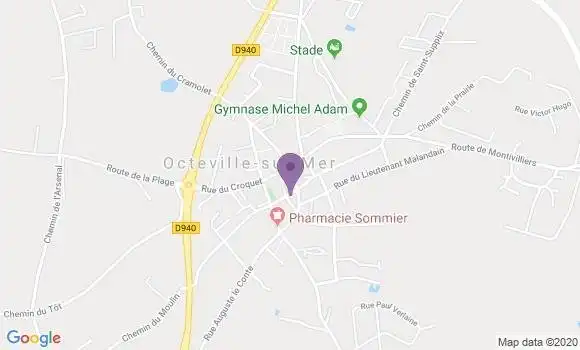 Localisation Octeville sur Mer Bp - 76930
