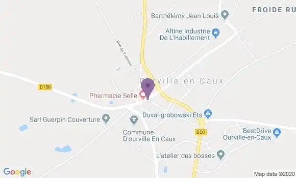 Localisation Ourville En Caux Ap - 76450