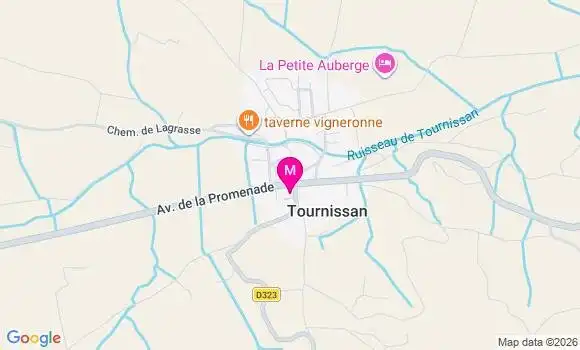 Localisation Tournissan - 11220