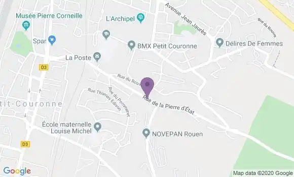 Localisation Petit Couronne Bp - 76650