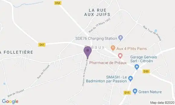 Localisation Preaux Ap - 76160
