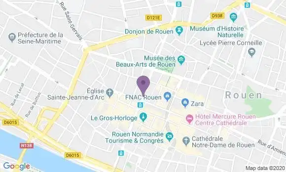 Localisation Rouen Jeanne d