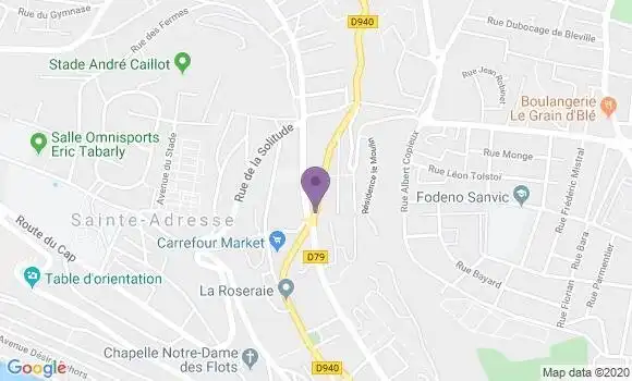 Localisation Sainte Adresse - 76310