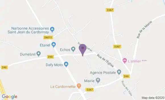 Localisation Saint Jean du Cardonnay Ap - 76150