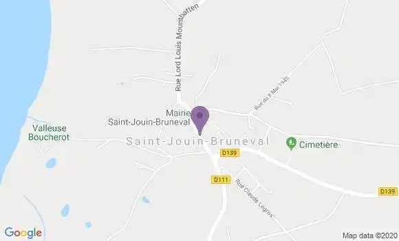 Localisation Saint Jouin Bruneval Bp - 76280