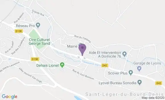 Localisation Saint Leger du Bourg Denis Bp - 76160