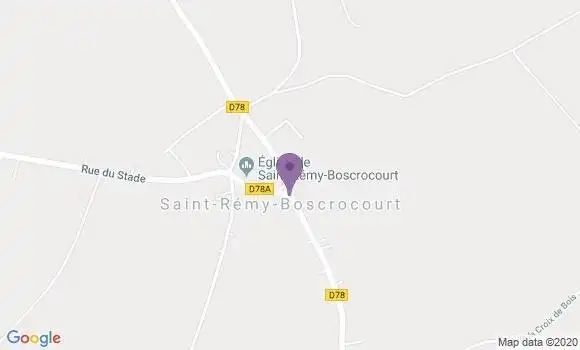 Localisation Saint Remy Boscrocourt Ap - 76260