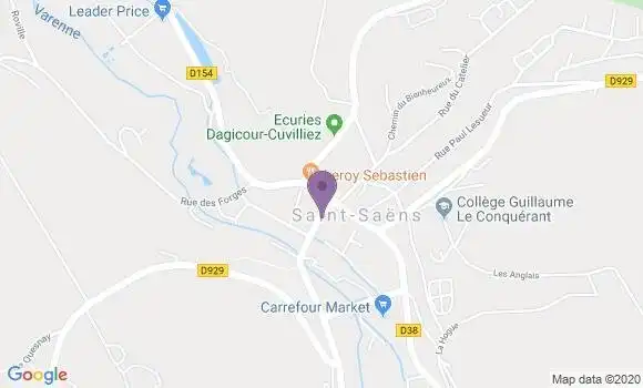 Localisation Saint Saens - 76680