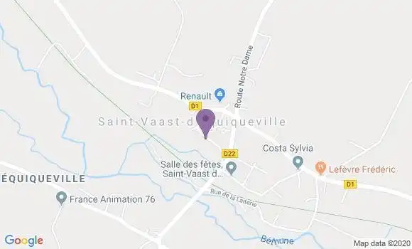 Localisation Saint Vaast d