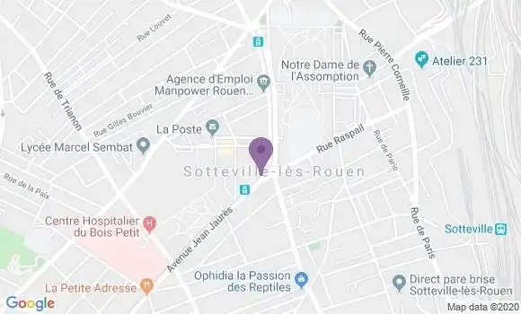 Localisation Sotteville les Rouen - 76300