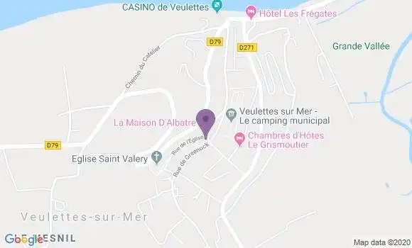 Localisation Veulettes sur Mer Ap - 76450