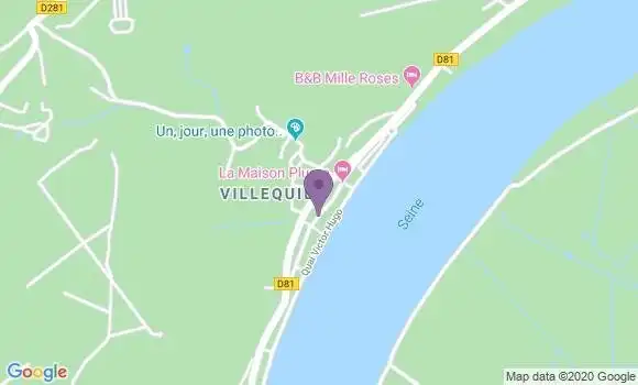 Localisation Villequier Bp - 76490