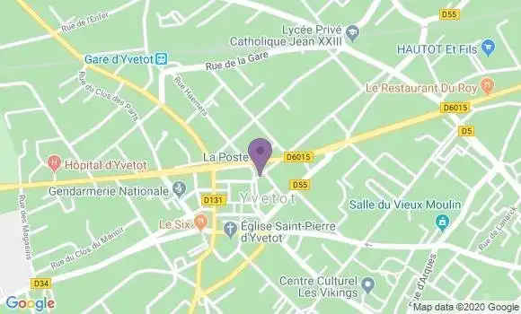 Localisation Yvetot - 76190