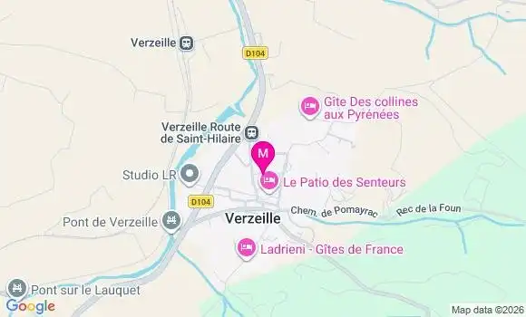 Localisation Verzeille - 11250