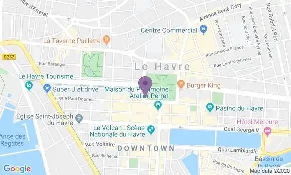 Localisation Le Havre Mont Gaillard - 76600