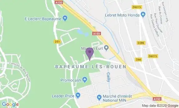 Localisation Bapeaume les Rouen Bp - 76380
