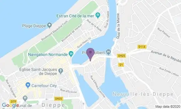 Localisation Dieppe Pollet Bp - 76200