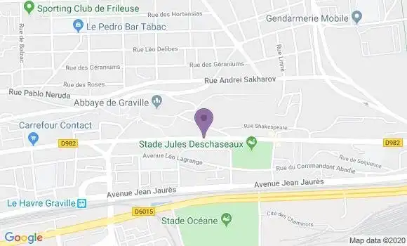 Localisation Le Havre Graville Bp - 76600