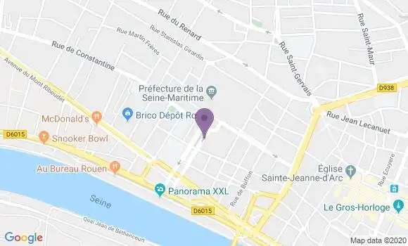 Localisation Rouen Prefecture - 76000