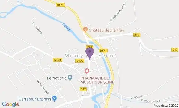 Localisation Mussy sur Seine Bp - 10250