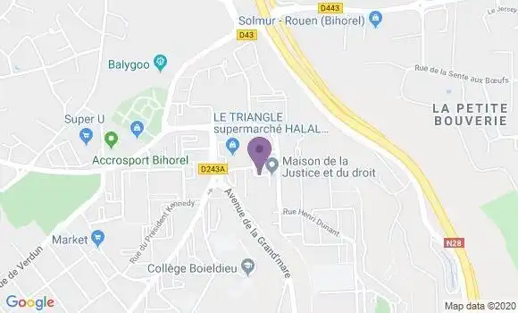 Localisation Rouen Sapins - 76000