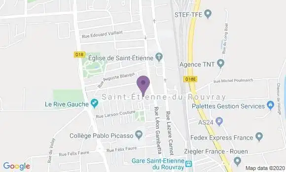 Localisation Saint Etienne du Rouvray Carnot Bp - 76800