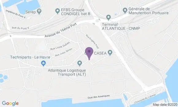 Localisation Le Havre Quartier de l