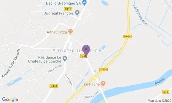 Localisation Annet sur Marne Bp - 77410