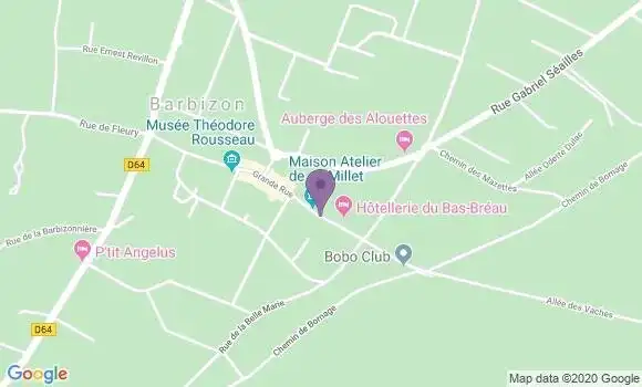 Localisation Barbizon - 77630